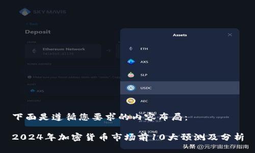 下面是遵循您要求的内容布局：

2024年加密货币市场前10大预测及分析